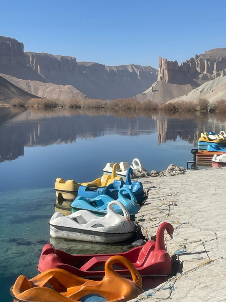 The lake at Band-e-Amir National Park in Afghanistan.