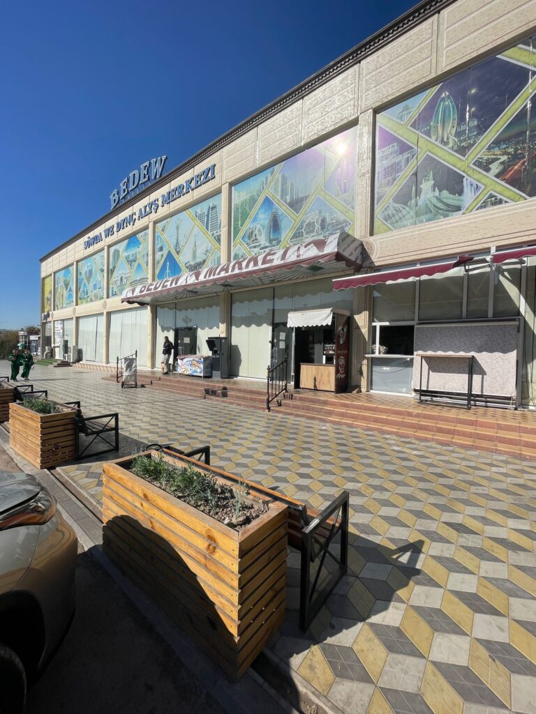 Outside the Bedew Market in Dashoguz, Turkmenistan.