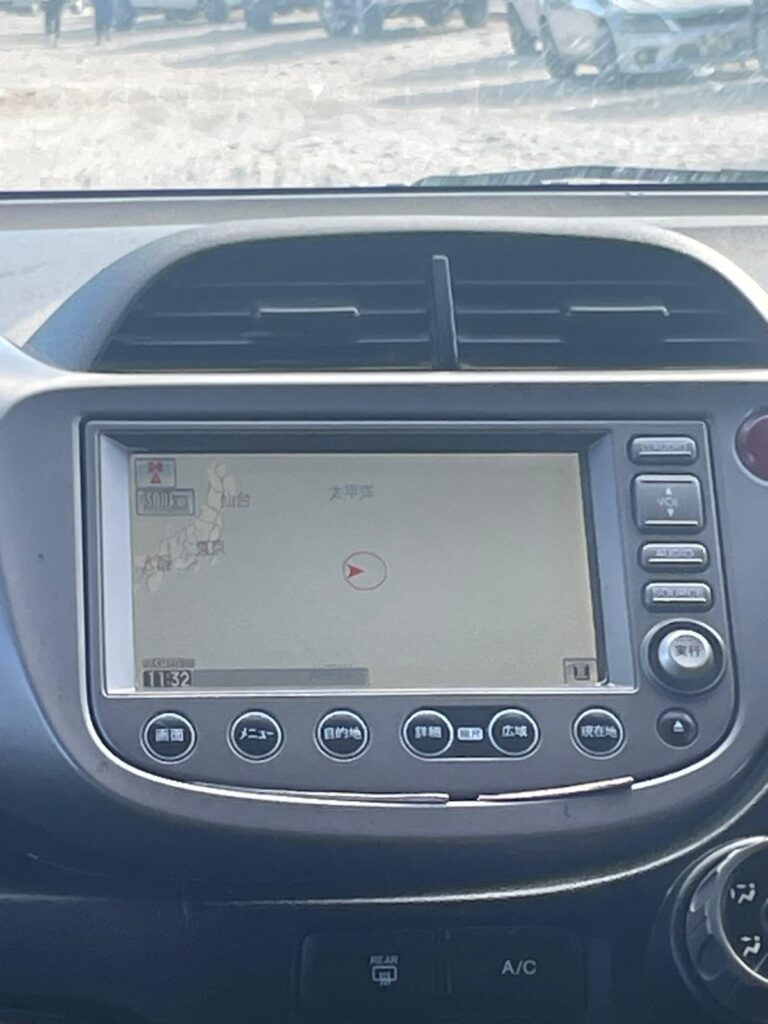 A Chinese sat nav used by a taxi driver in Botswana.