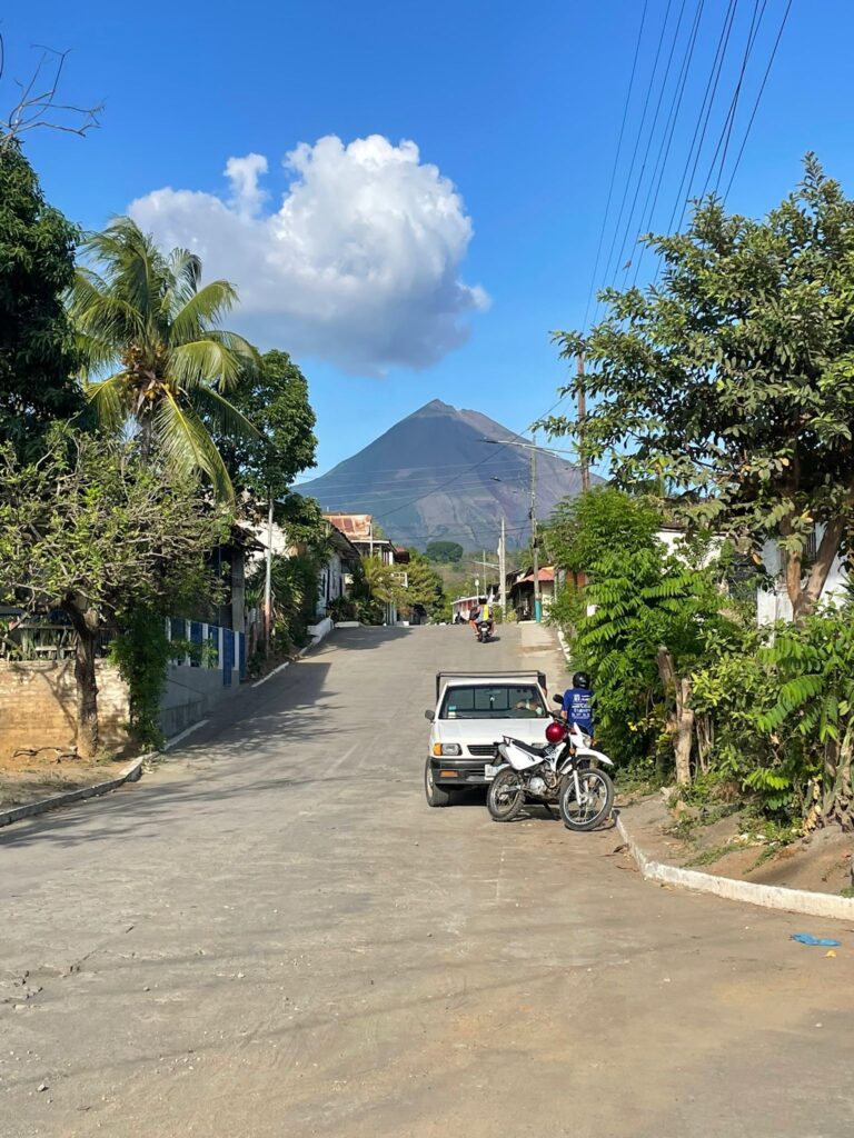 Volcan Concepcion in Nicaragua, as seen from the entrance to Charco Verde.