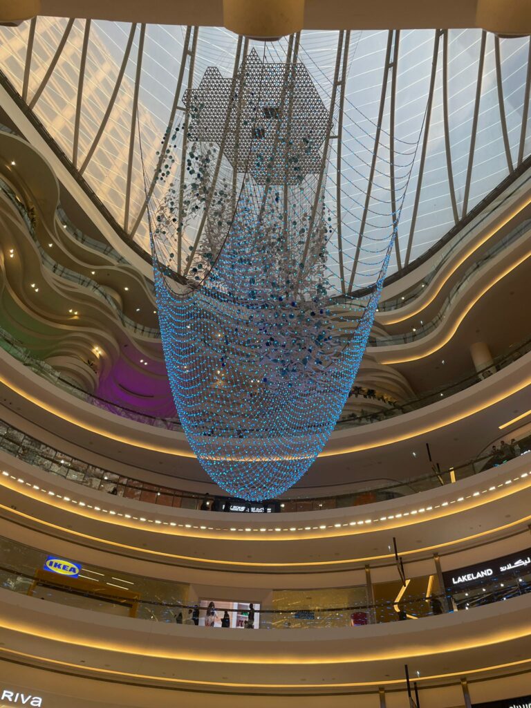 The world's largest chandelier in Kuwait City