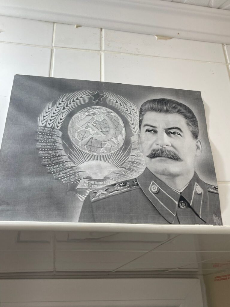 Stalin features heavily in this Soviet-style hostel
