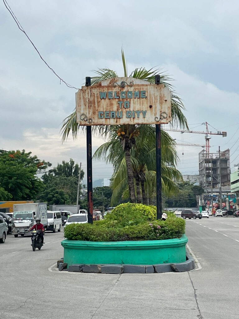 Welcome to Cebu City sign