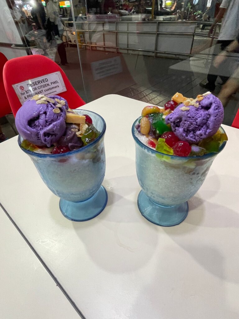 Halo halo dessert