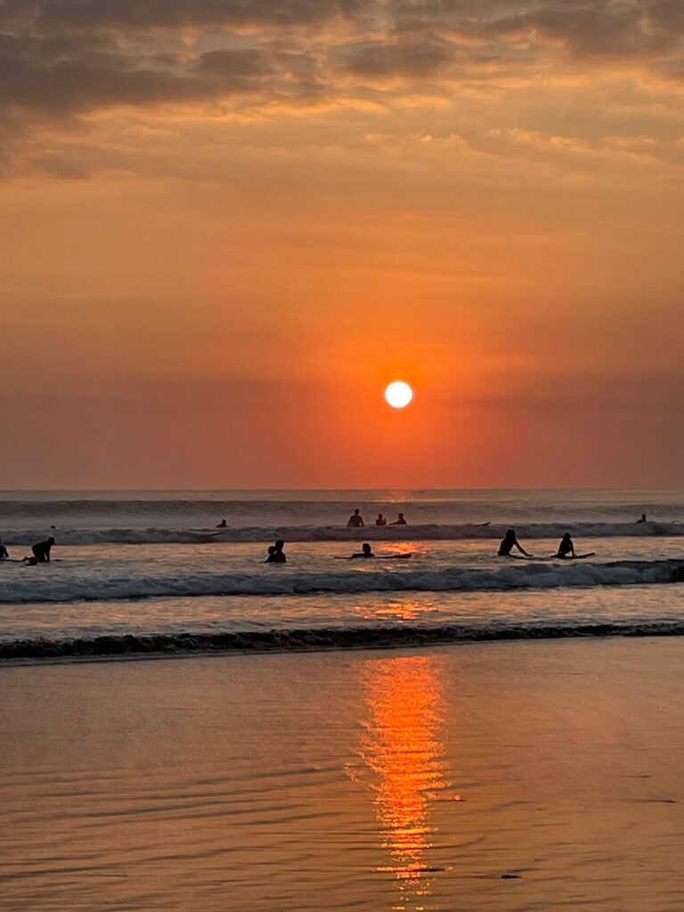 Sunset by the beach - one of the main attractions whilst visiting Bali