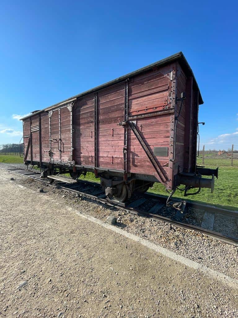 A train carriage at Birkenau