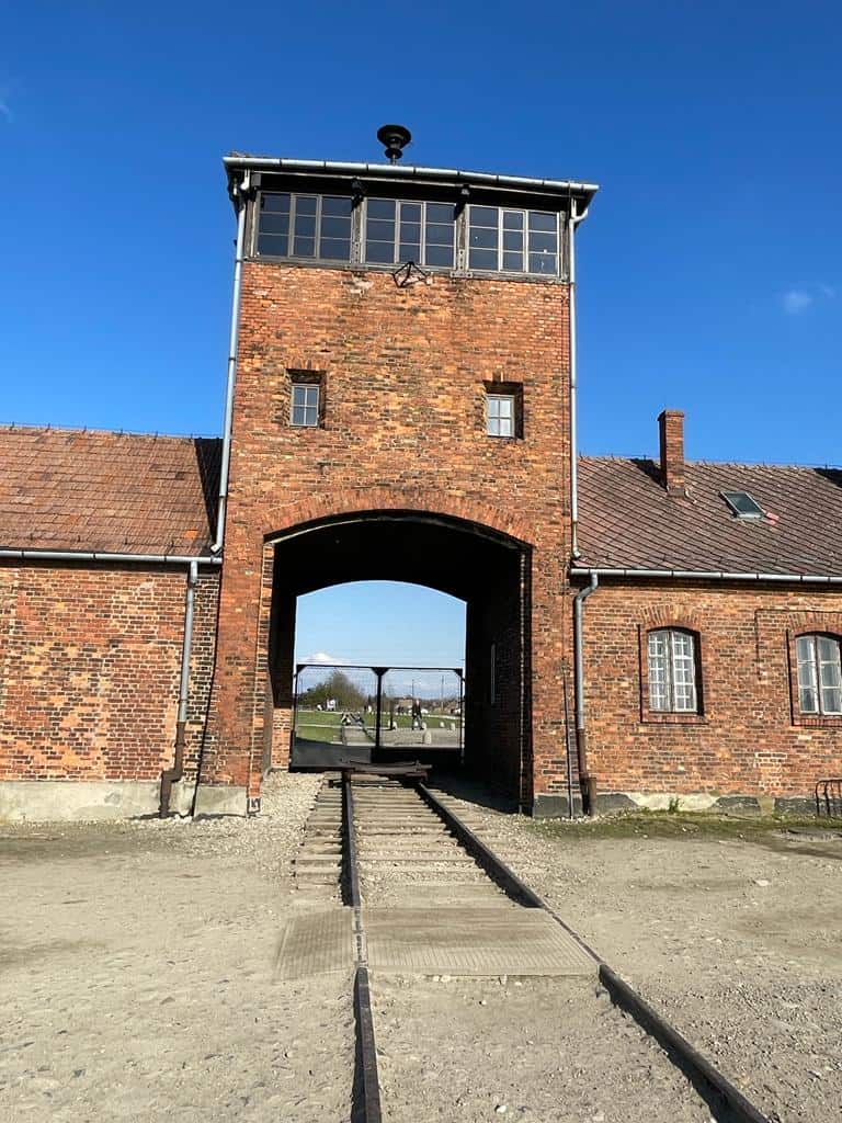 The gates to Birkenau