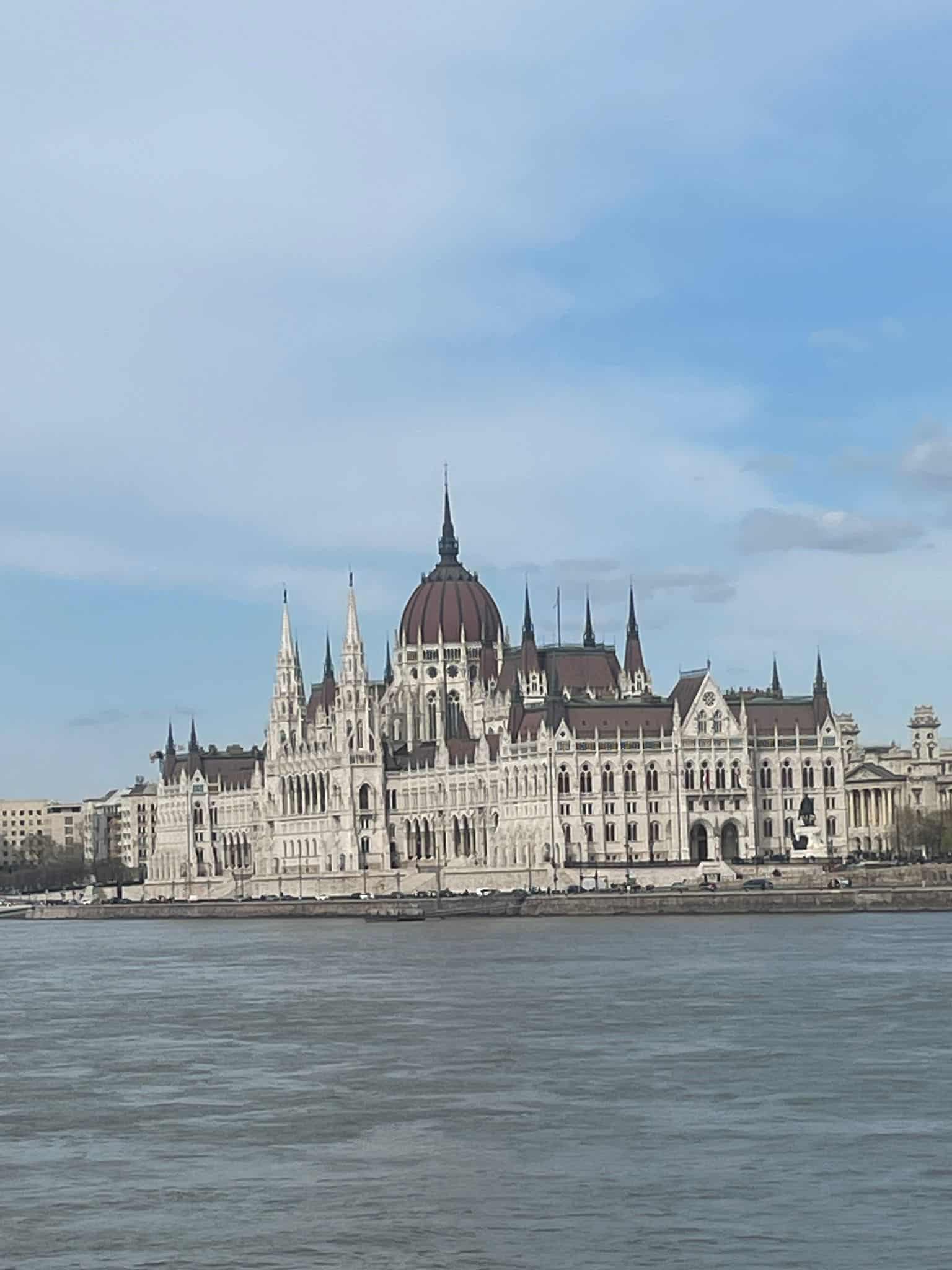 The Hungarian Parliament Building standing across the River Danube in Budapest
