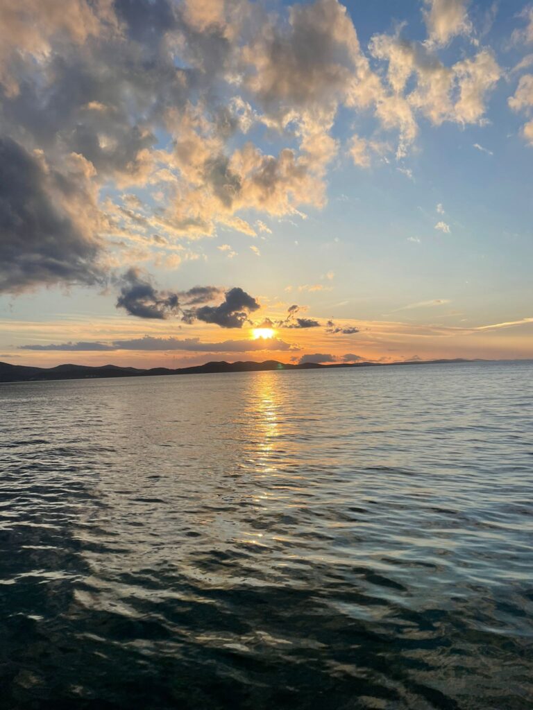 Zadar sunsets near the Sea Organ
