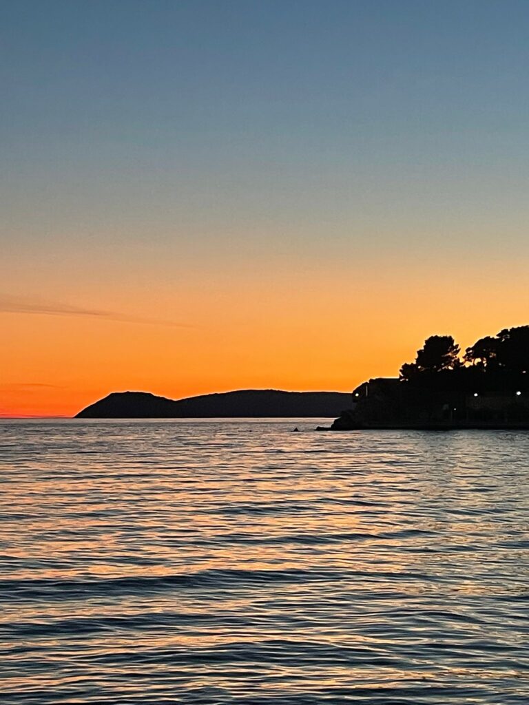 Split's sunset. The best place to spend a week in Croatia