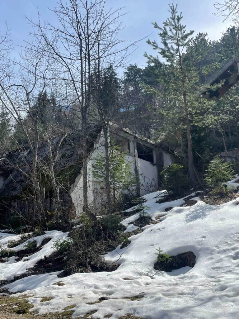 A bombed house in Sarajevo