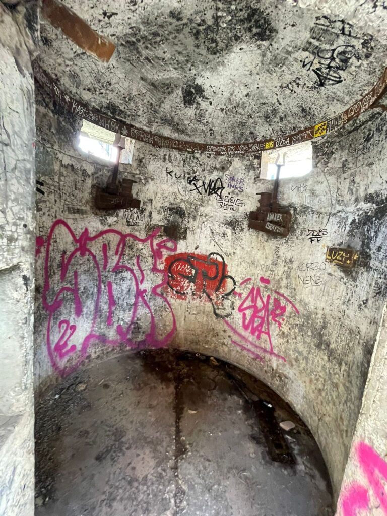 Inside a bunker in Albania