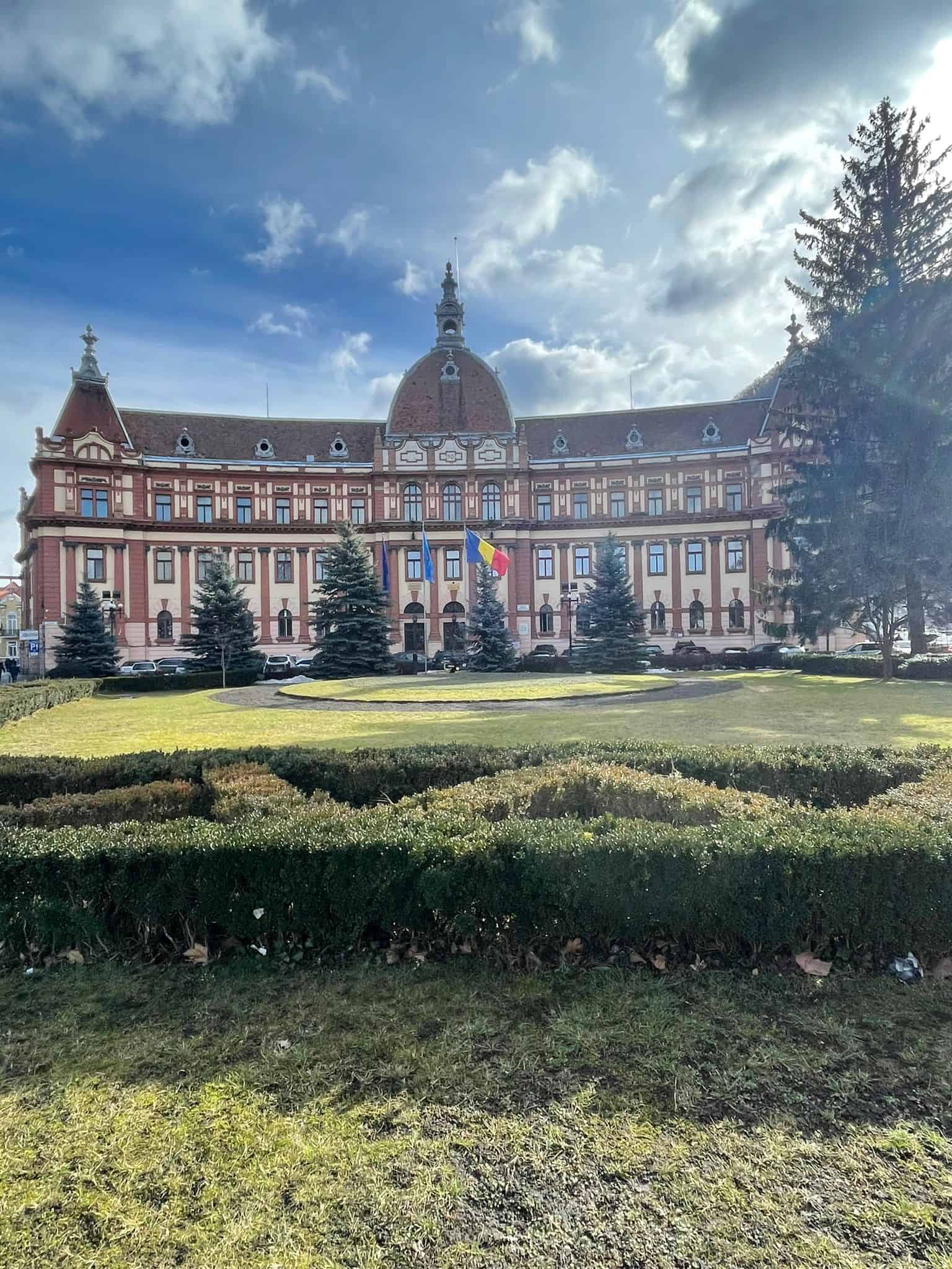 A large building in Brasov, Romania.