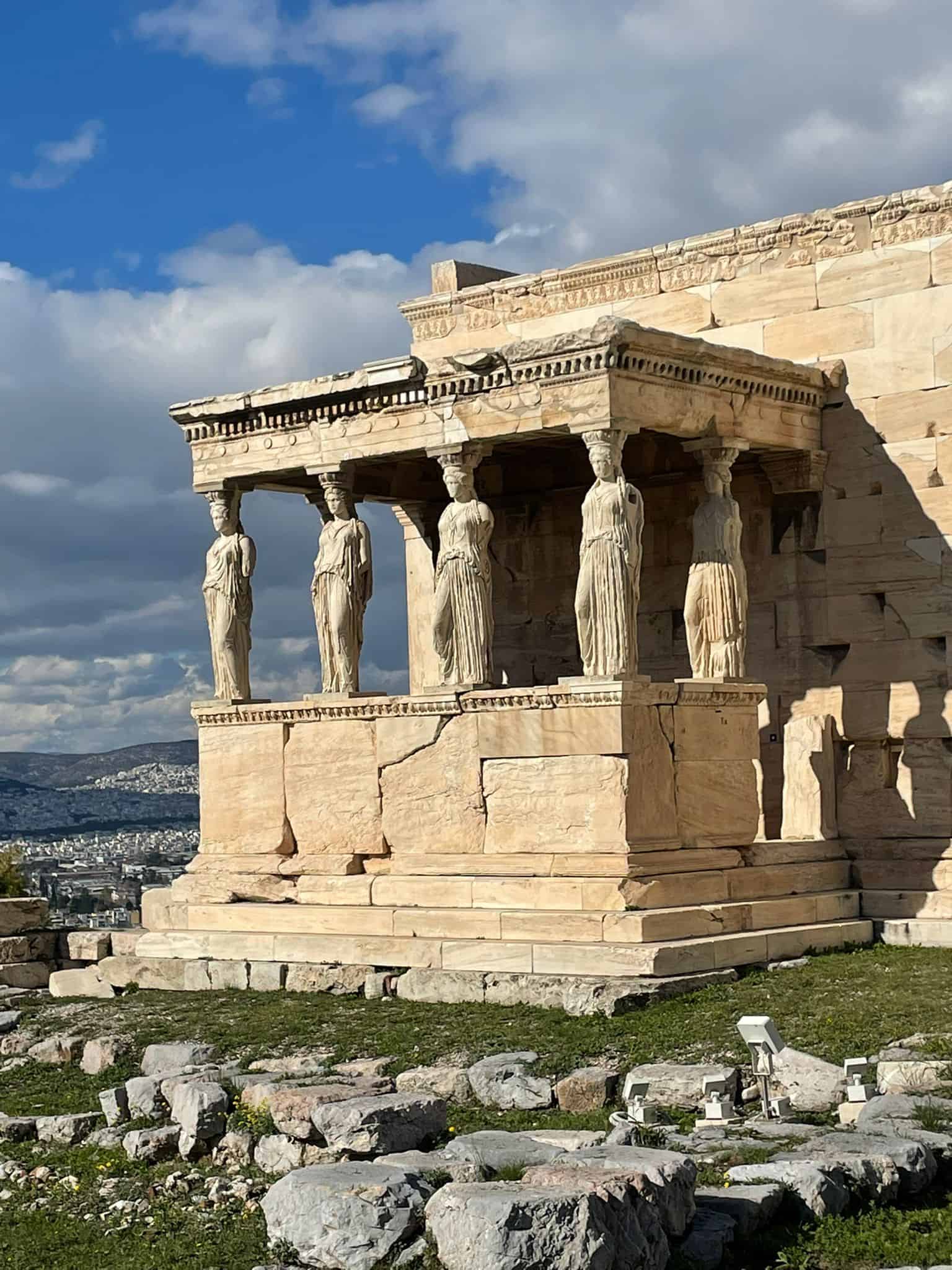 The Erechtheion at the Acropolis in Athens