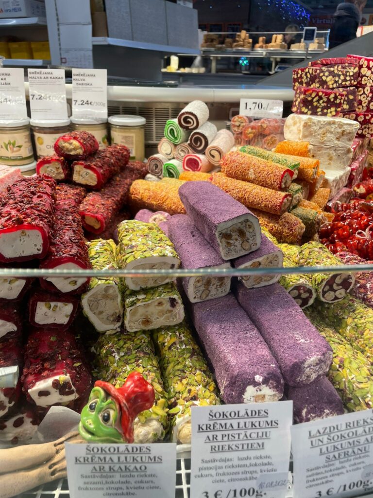 Latvian sweets inside Central Market
