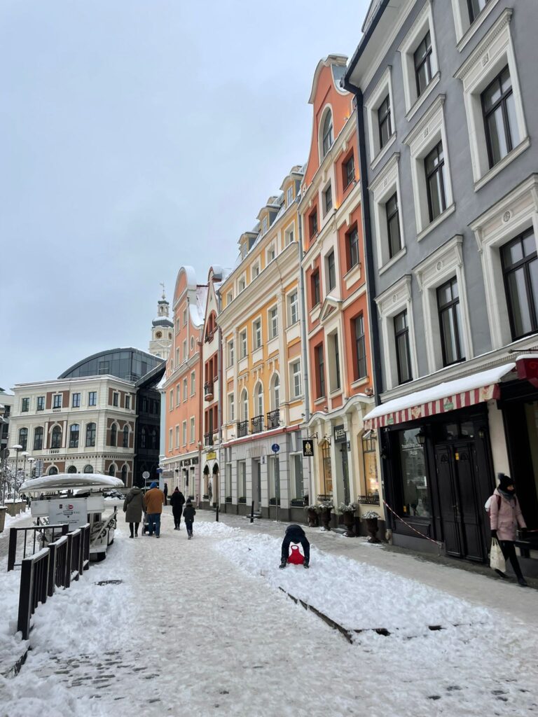 The beautiful streets of Riga