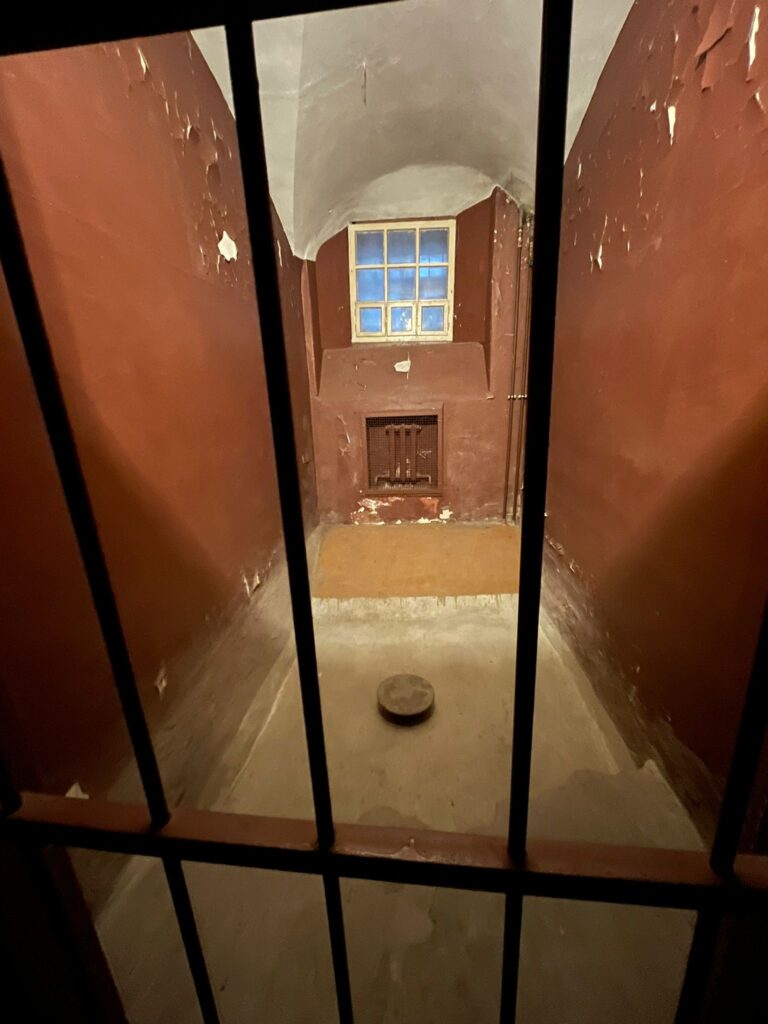 Solitary confinement cells inside the KGB Museum, Vilnius