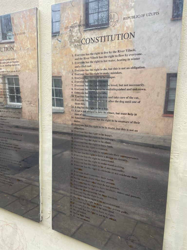 Uzupis' constitution