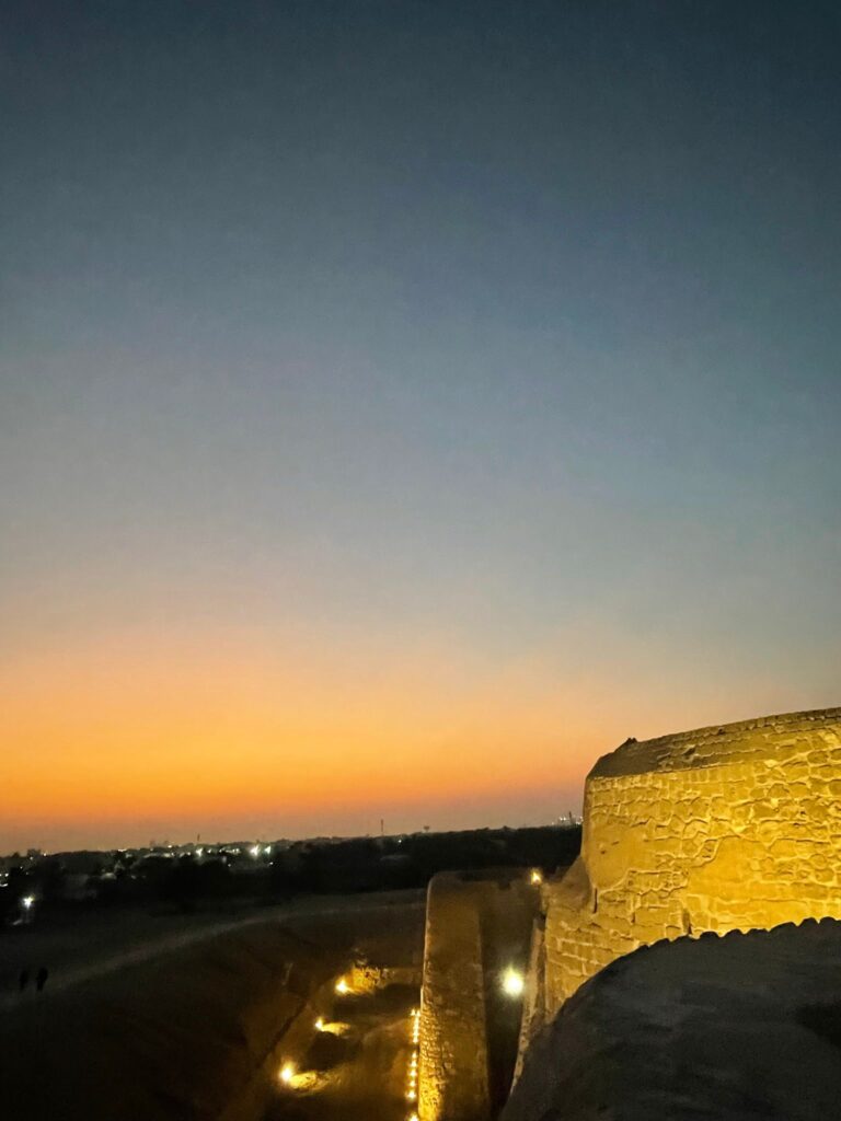 Bahrain Fort at sunset