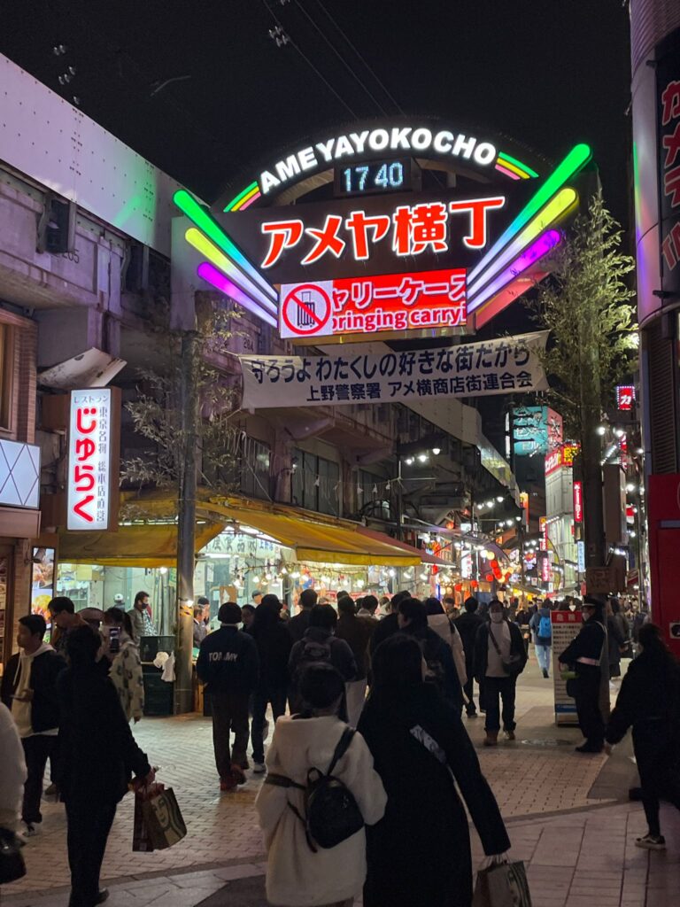 Ameyoko Shopping Arcade in Ueno