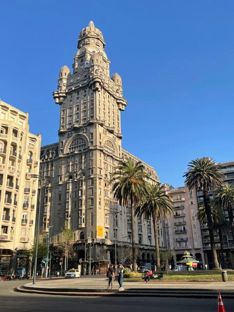 Palacio Salvo, an eclectic-style building in Uruguay's capital Montevideo 