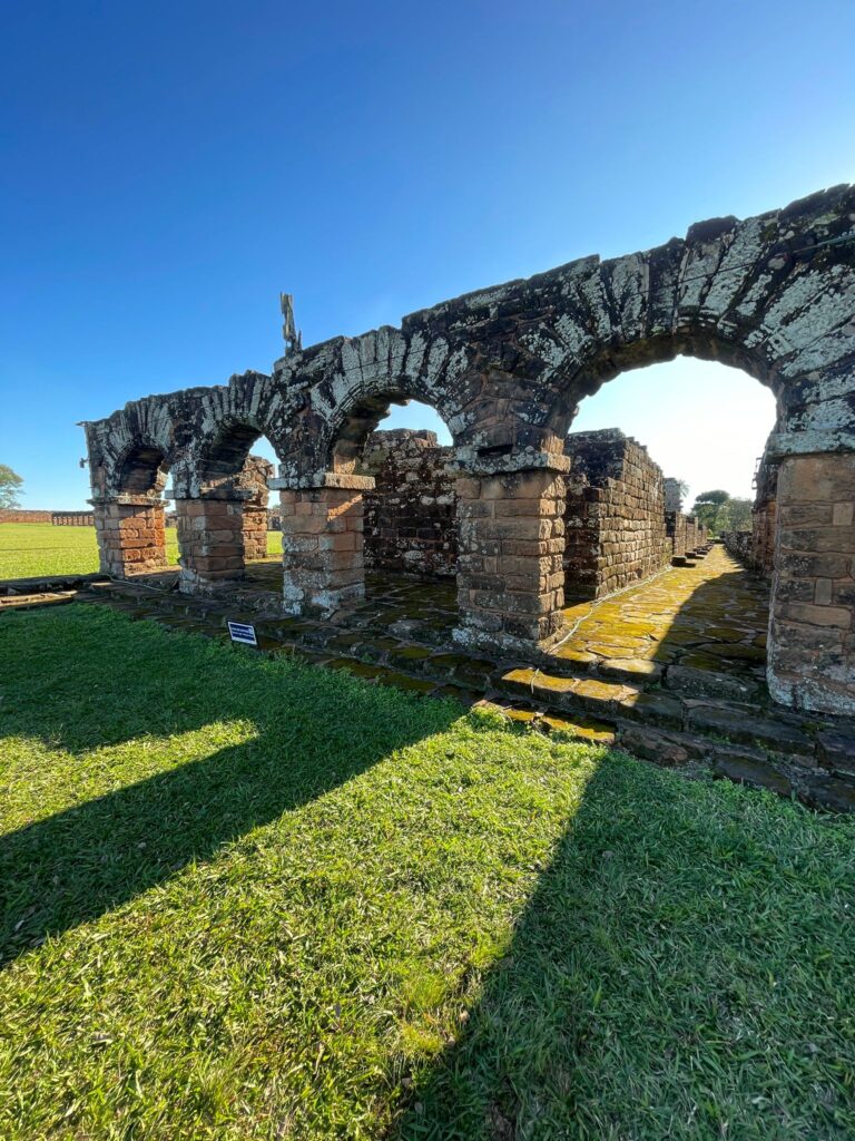 A series of arches at the ruins of La Santisima Trinidad de Parana, one of the Jesuit missions in Paraguay