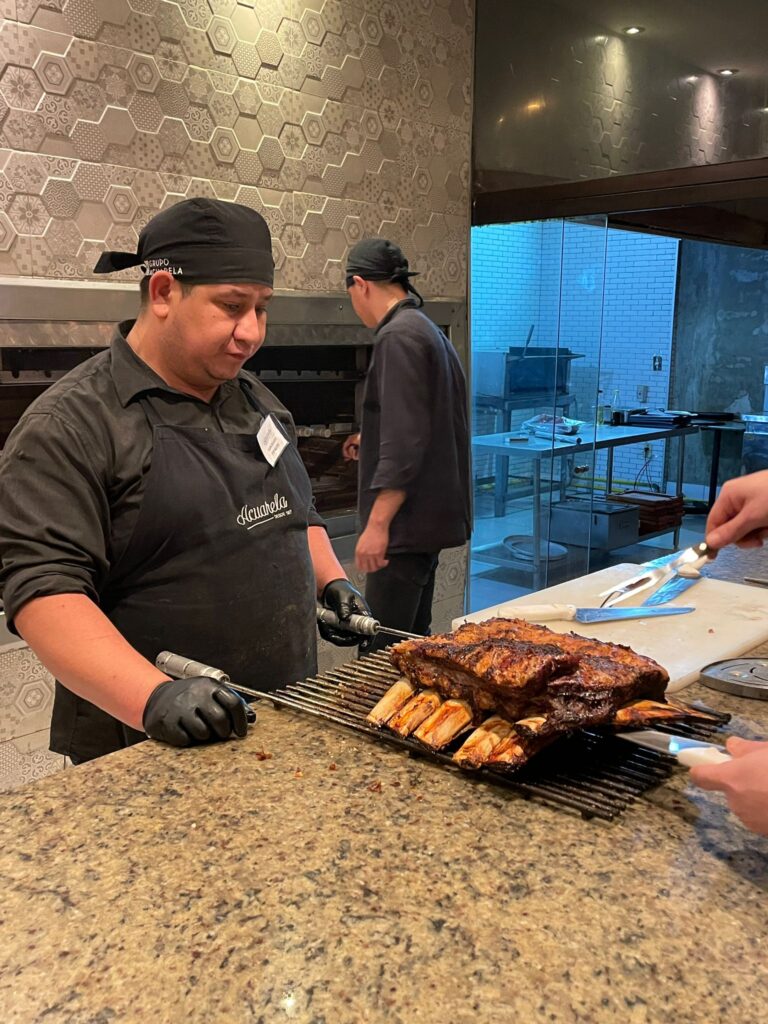 Some of the ribs on offer in Acuarela, a Paraguayan steakhouse