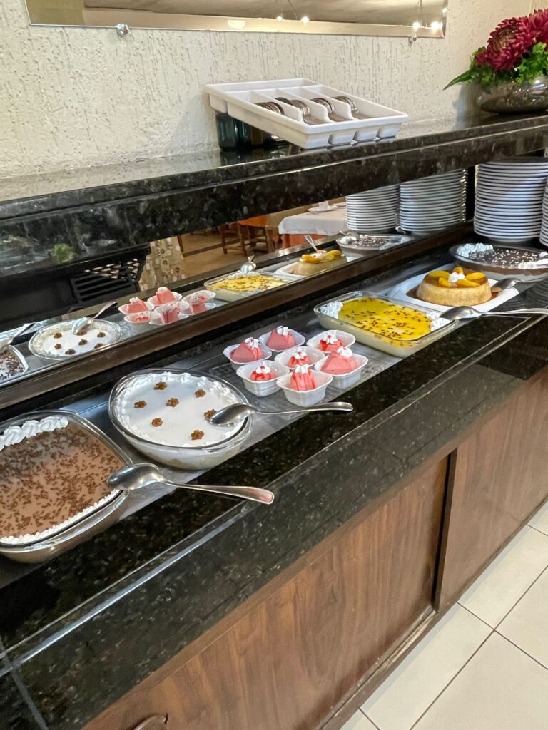 Some of the desserts on offer in Sul Brasil