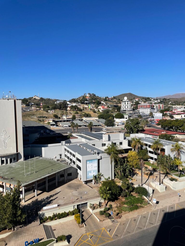 Views of Windhoek from my apartment.